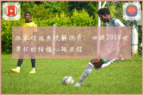 独家对话央视解说员:回顾2018世界杯的转播心路历程